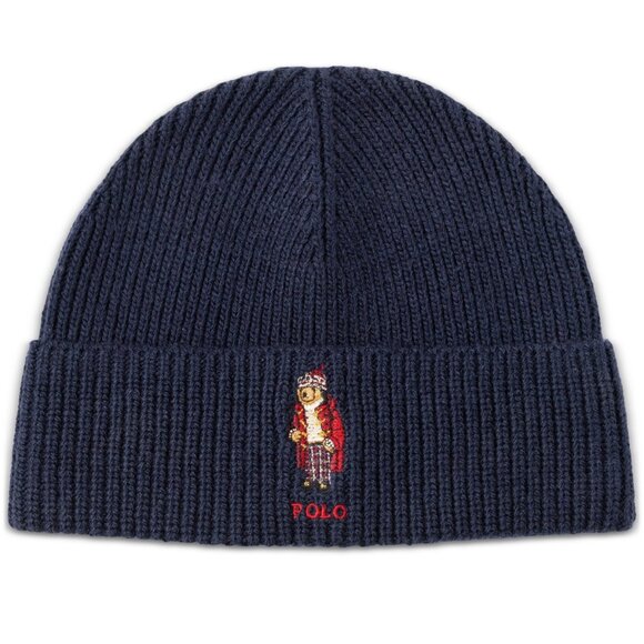 Polo Ralph Lauren Men's Holiday Bear Beanie - Newport - Picture 1 of 2